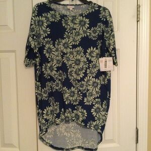 Lularoe NWT XXS Daisy Flower Irma Tunic Top